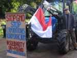 Protest w Anglii - w solidarności z polskimi rolnikami