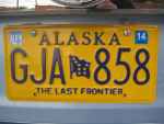 Alaskańska tablica rejestracyjna