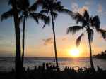 Zachód słońca na Kauai (Hawaje)