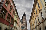 Ulica Floriańska i kościół Mariacki w tle, Kraków