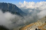 Ciemnosmreczynska Dolina widoczna że Szpiglasowego Wierchu (Tatry)