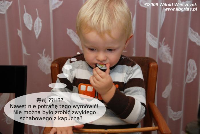 Jeremi nie lubi japońskich przysmaków