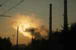 Wschód słońca nad elektrociepłownią II