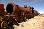 Cmentarz parowozów niedaleko Uyuni