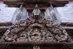 Drewniane zdobienia pałacu Kumari