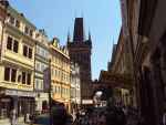 Praga - z Hradczan w stronę Mostu Karola (Czechy)