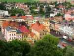Widok na ratusz i rynek Otmuchowa
