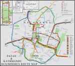 Mapa autobusowa Katmandu