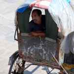 Rikszarz w Kathmandu (Nepal)