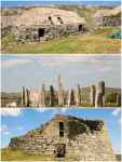 Od góry: Gearrannan, CallAniśh Stones, Doune Broch