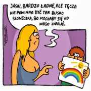 Tęcza i słoneczko