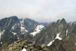 Widok ze Sławkowskiego Szczytu(po lewel Gerlach) (Tatry)