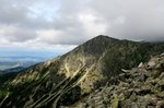Widoki z czarnego szlaku na Koscielec (Tatry)