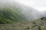 Zejście zielonym szlakiem z Przełęczy Zarskiej (Tatry)
