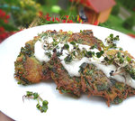 Placki ziemniaczane z sałatą rzymską